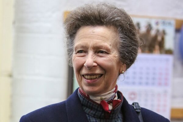 1e8f33cb1676 1c9a9546 Princess Anne gives us autumnal vibes in tartan dress and leather boots - see photos | HELLO!