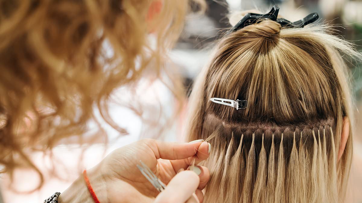 90320239 0 image a 71 1727794016713 New bride claims her hair FELL OUT after nano bead extensions - as beauty experts weigh in