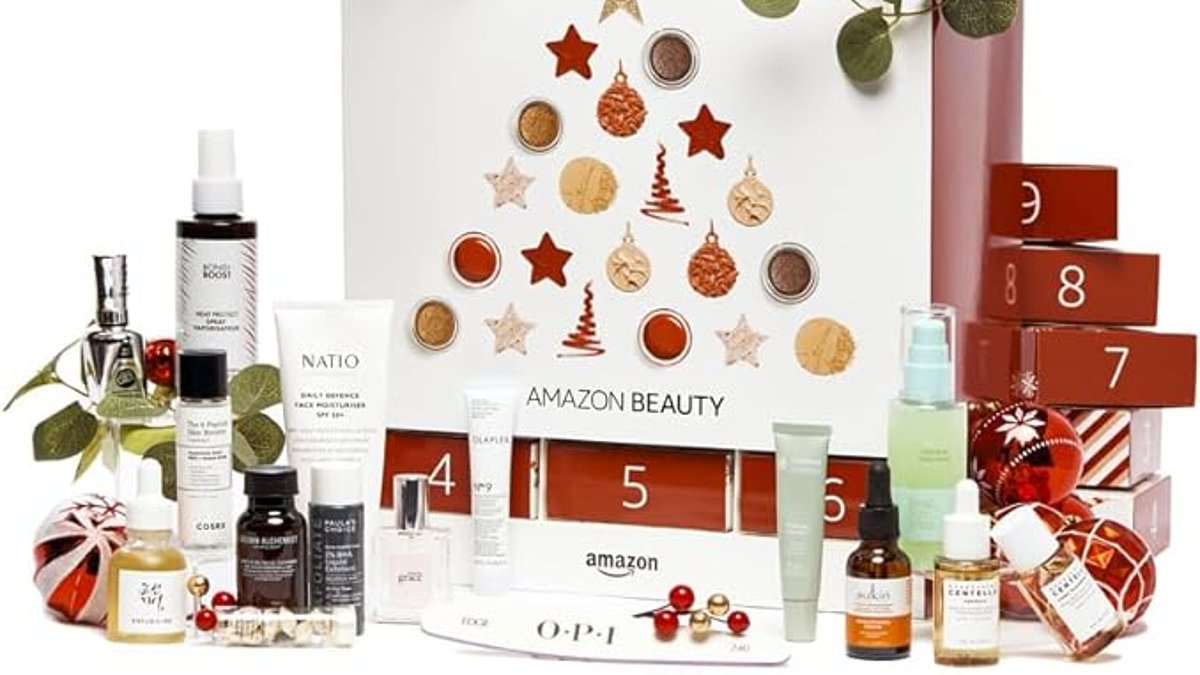 90394579 0 image m 15 1728007663819 Amazon Australia Beauty Advent Calendar 2024: Shoppers can snap up $500 of beauty, hair and skin...